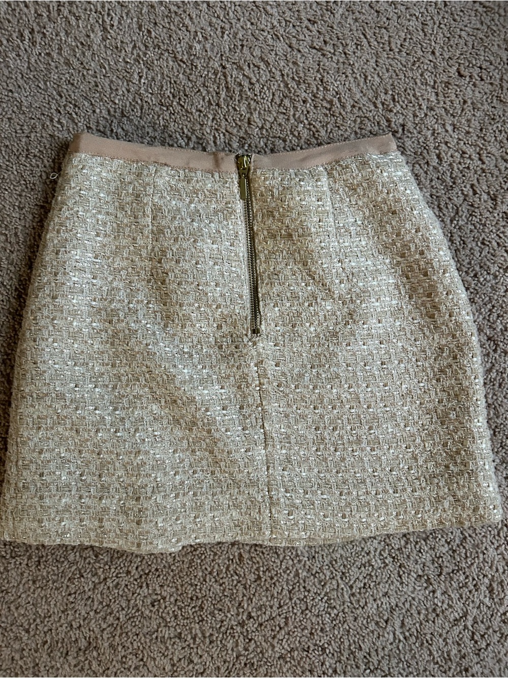 H&M Cream Tweed Mini Skirt - Picture 4 of 6